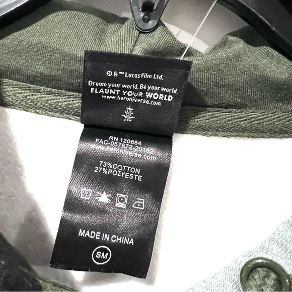 Star Wars Our Universe Mandalorian Camo Hoodies Sweatshirt Unisex Green Small - Picture 6 of 11